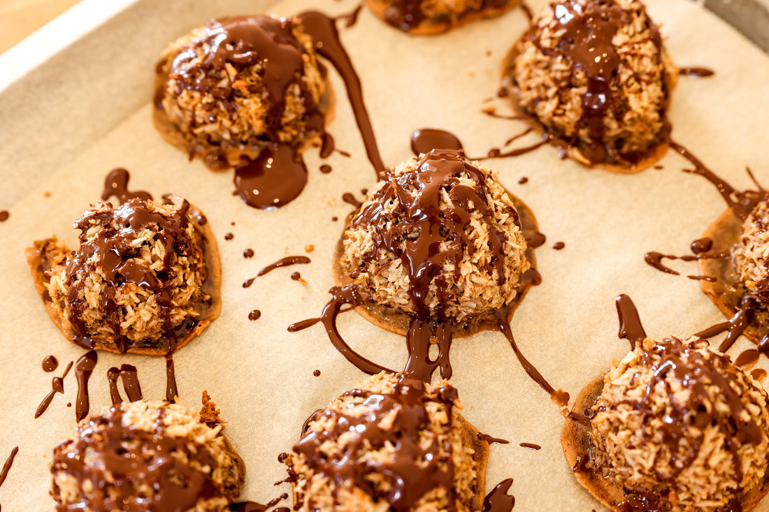 Chocolate Dipped Coconut Macaroons