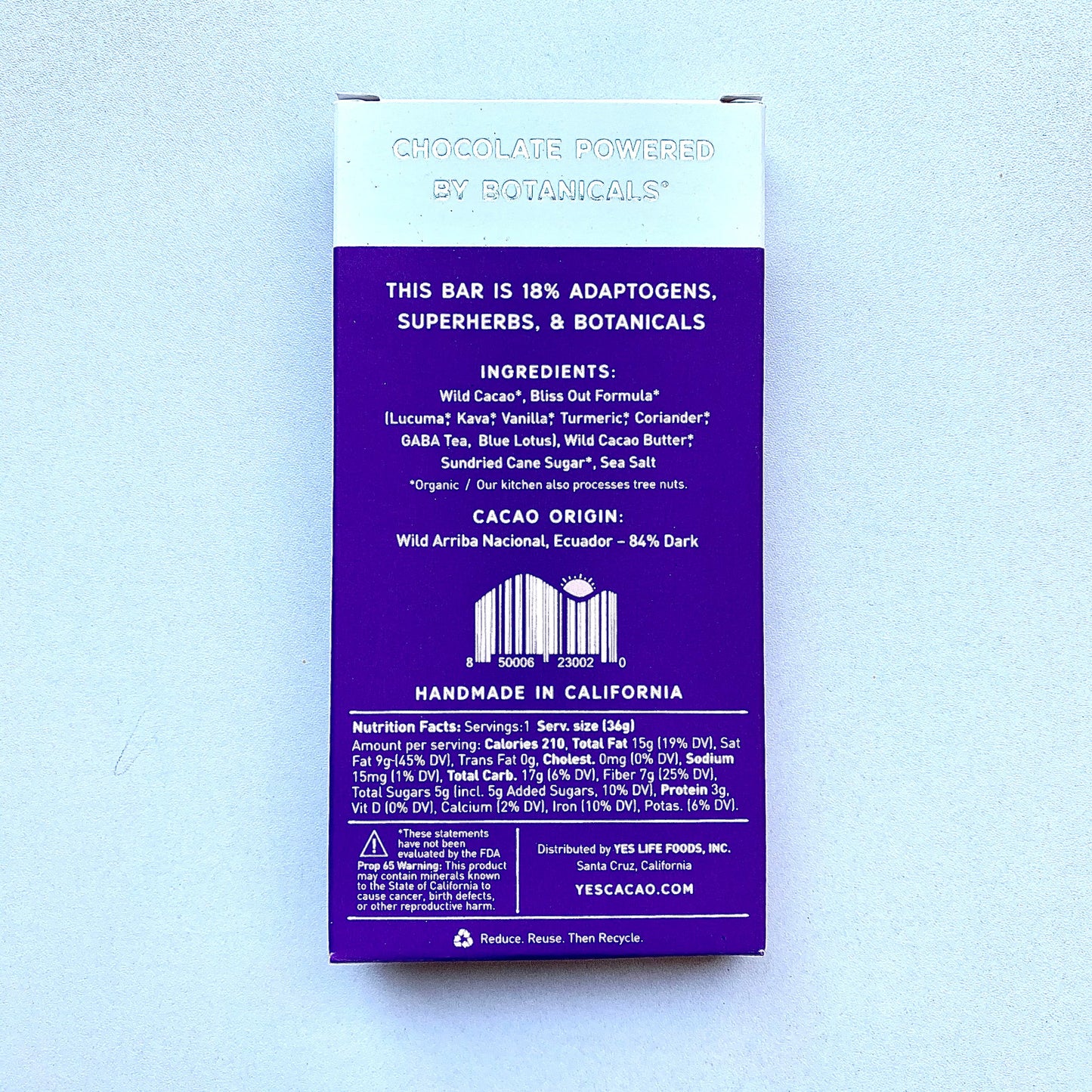 BLISS OUT Botanical Chocolate® 6 BAR